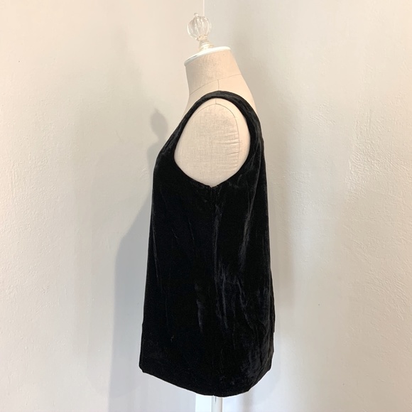 NWT J. Crew Black Vevlet Tank Top Size 2T - Picture 3 of 8